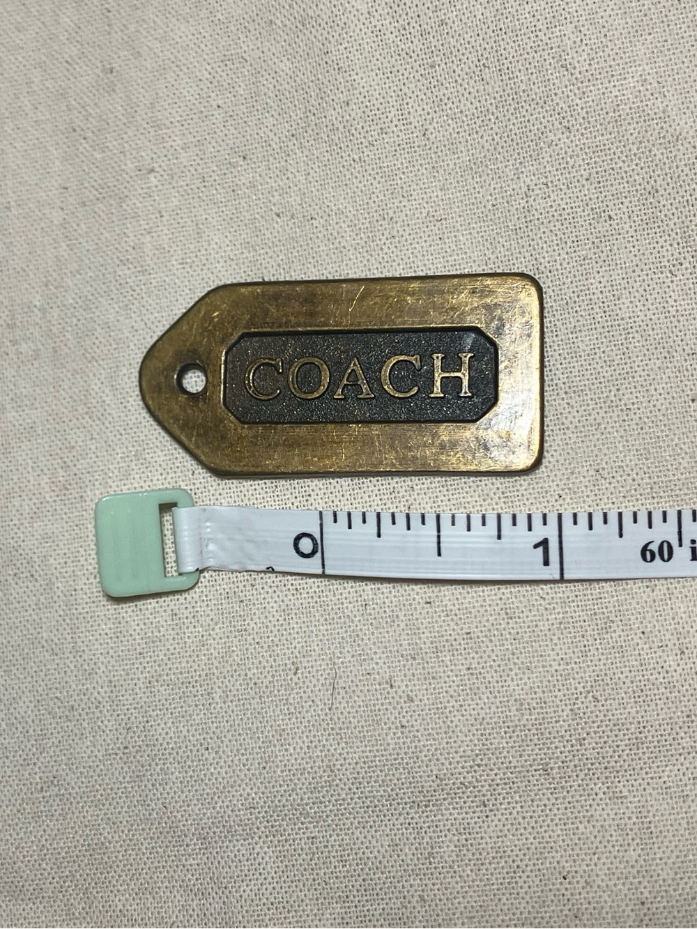 Coach vintage brass Hangtag. - Picture 3 of 3